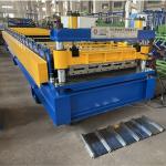 Trapezoidal 12M/Min Metal Roofing Sheet Machine Chain Drive