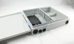Intdoor wall mounted 12 / 24 ports fiber optic terminal distribution box