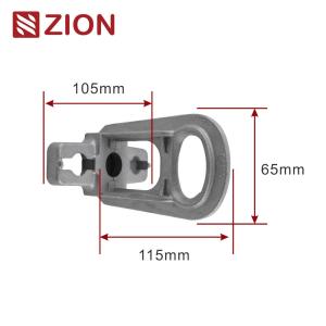 Wholesale ZCALC-03 - Small Aluminum Alloy Hoop/Pole Bracket for Anchoring, Suitable for Strain Clamps from china suppliers