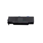 Double Wheel Plastic Shell Sliding Window Door Rollers Heavy Duty Black Color