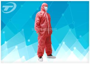 Wholesale Waterresistance Elastic Cuffs Disposable Paint Coveralls PE Coated PP Fabric from china suppliers