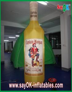 Wholesale Polyester Yellow Inflatable Wine Bottle / commercial grade inflatables from china suppliers