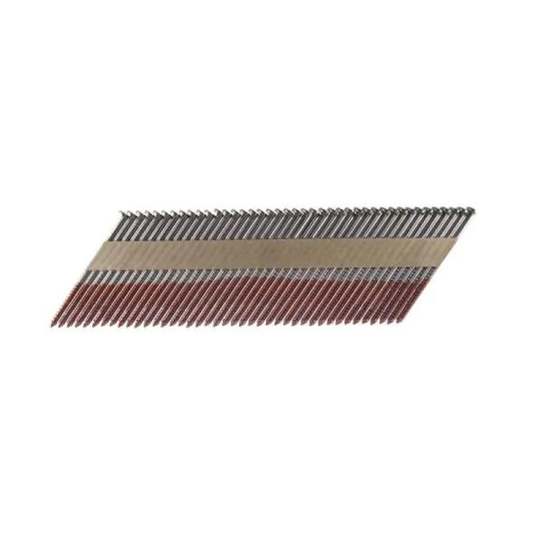Industrial 34 Degree Framing Nails 3.1*90mm Ring Shank Paper Strip For IM90