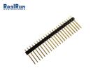 Gold Plated 10U Straight Header Connector PBT UL94V-0 2.54mm Pitch