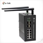 80~320VDC Power Input Industrial Gigabit PoE+ Injector Support DIN-Rail & Wall