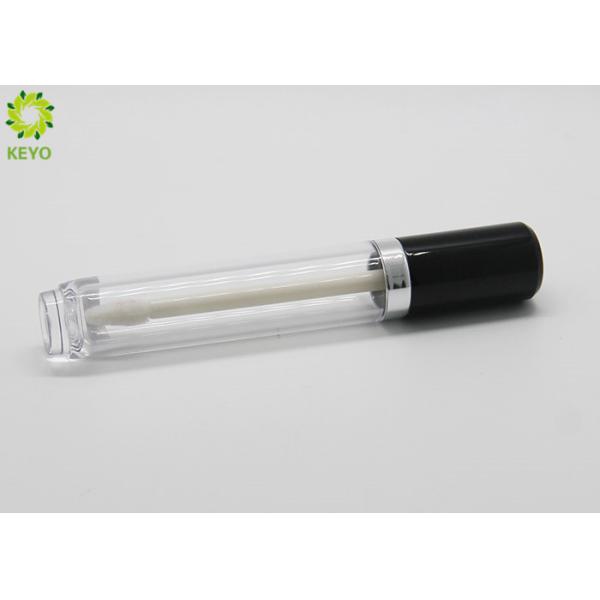 Clear Empty Lip Gloss Tubes With Wand Round Shape Plastic Material Made