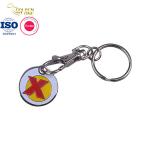 Supermarket Coin Key Chain Holder Metal Trolley Token Keyring Personalised