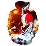Graphic Sublimation Print Hoodie Anime Woven Plain Dye Sublimation Sweatshirts