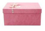 pink gift boxes custom fancy gift box with ribbon Handmade Cardboard Boxes for