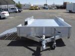 Double Axle Aluminum Trailer 8x5 Box Trailer With 350mm Deep Tray