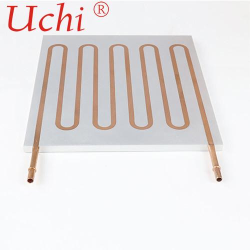 High Dense Bending Copper Pipe Water Cooling Plate , Fast Cooling Water Cold