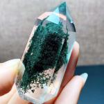 Natural Brazilian Green Ghost Water Drop Pyramid Emerald Green Ghost Original
