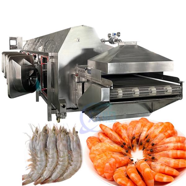 Steam Heating Shrimp Cooking Machine Energy Saving Heating Conveyor Belt Sushi