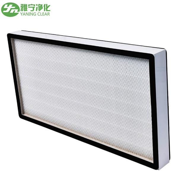 H13 H14 Media Fiberglass Mini Pleated Hepa Filter High Efficiency
