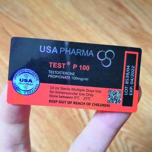 Wholesale Pantone color test Propionate 100 vial Vial Labels With Matched Boxes from china suppliers