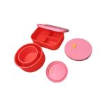 Food Grade Silicone Lunch Box Microwave Heating Preservation Box Compartment