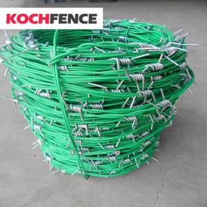 China Hot Dipped Galvanized Barbed Wire Fence Simple Installation Anti Climb on sale