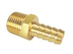3/8" NPT Male X 3/8" Barb Brass Hose Adapter , 150 PSI WOG Brass Hose Fitting