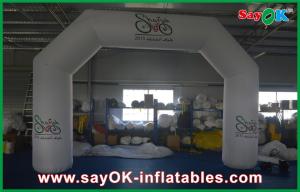 Wholesale Inflatable Finish Arch Durable White Blue Red 6x3m Inflatable Start Finish Arch With Printing Logo from china suppliers