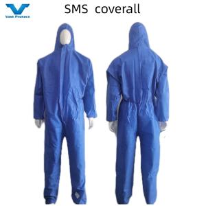 Wholesale Anti-Static Sterilization Nonwoven Isolation Overall CE Standard SMS Protective Coverall from china suppliers