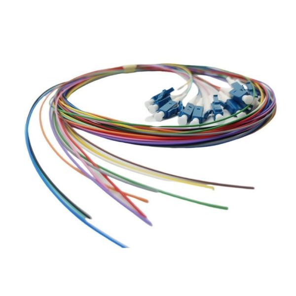 12 Cores FTTH Fiber Optic LC UPC LZH/PVC Pigtail 0.9mm Diameter TDM 900 2