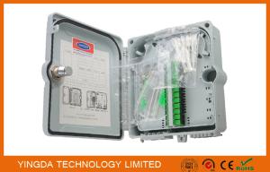 Wholesale High Strength GPON 12 Fiber Optic Termination Box , Fiber Optic Splitter Box with SC/APC Adapter from china suppliers