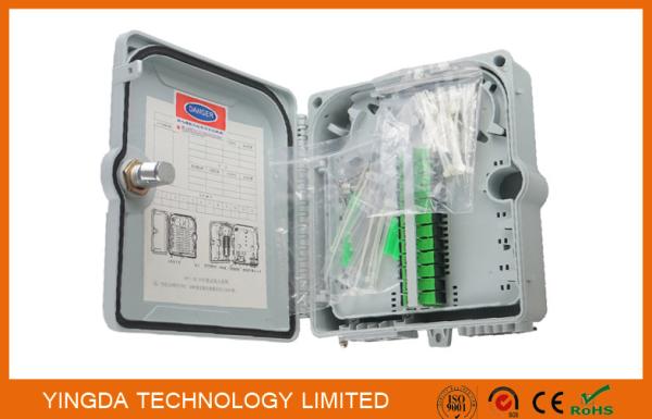 High Strength GPON 12 Fiber Optic Termination Box , Fiber Optic Splitter Box