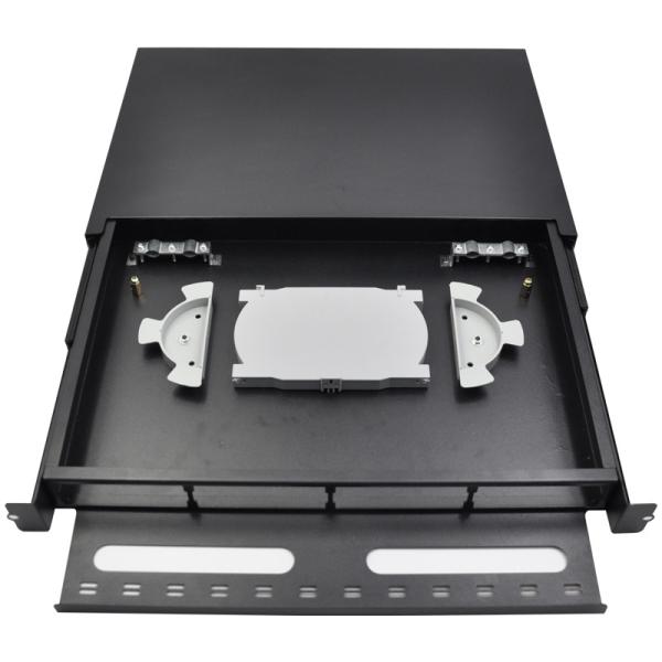Quality Sliding Type 1U SC Optical Fibre Frame Fusion Splicing Patch Odf Fiber Panel for sale