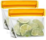 Leakproof Reusable Storage Bags Extra Thick FDA Grade PEVA Zip lockk Bags,keep