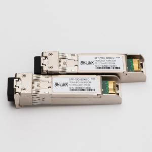 Wholesale 10 Gigabit Sfp+ Fiber Optic Module , Fiber Transceiver Single Mode 60KM 80KM from china suppliers