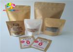 Food Packaging Printed Paper Bags Brown Kraft Paper Recyclable Gravure Printing