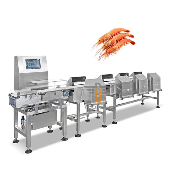 Smart Auto Conveyor Check Weigher Machine For Red Shrimp Sausages Sorter Belt