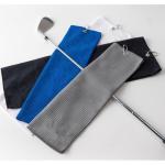 Microfiber All-Season Golf Ball Towel Custom Logo Waffle Golf Towel With Grommet