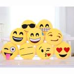 22 styles Emoji Emoticon Yellow and Round Stuffed Cushions And Pillows For Home