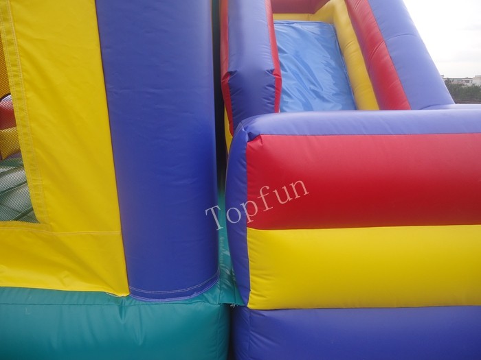 Funny Inflatable Jumping Castle , Custom Commercial Playground Slides