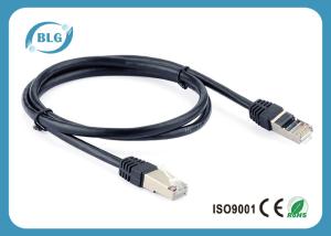 Wholesale Black Shielded Cat6 Patch Cable / FTP STP Patch Cord High Temperature Resistant from china suppliers