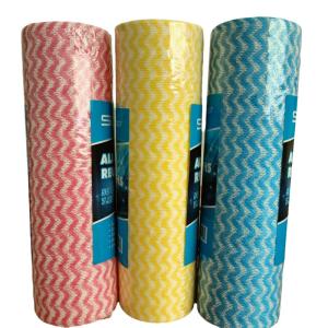 Wholesale ISO Multicolor Disposable Kitchen Towels , Practical Disposable Cloths On A Roll from china suppliers