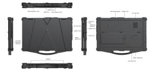 Wholesale 400nits Rugged Portable Computer 13.3&quot; Laptop 10hrs Indurance For Automotive Industry from china suppliers