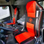 Medium Heavy Duty Truck Series Full Leather Waterproof Cab Seat Cover for Foton