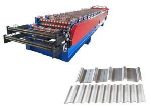 Wholesale Efficient Aluminum Roll Forming Machines , Metal Roof Making Machine Chains 1 Inch from china suppliers