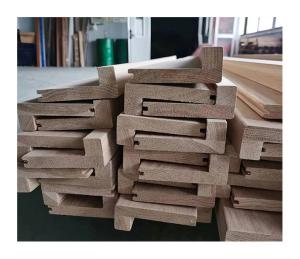 Wholesale Unfinished And Brushed Solid Oak Stair Nosing, A/B Grade, Customized Size from china suppliers