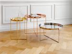 Nordic Style Habibi Side Table , Simple Console Rose Gold Coffee Table