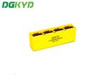 1X4 8P10C TAB Down RJ45 Network Jack Without LED