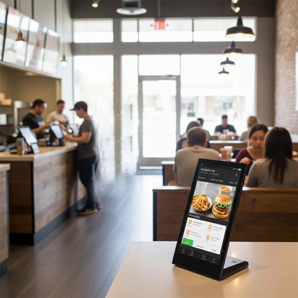 8-inch HD Display Digital Menu Board with Touch Ordering and Video Menu Playback for Restaurants