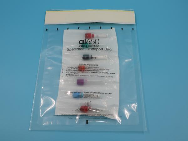 Customized Three-Layer Specimen Bag For Medical Testing Pathology Biological