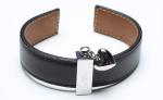 Leather Bracelet, Stainless Steel Clasp, 8 Inches