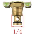 1/4'' Brass Air Hose Fitting , NPT Male Air Compressor Blowdown Valve With