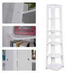 190CM Trapezoidal 5 Story Corner Ladder Bookshelf