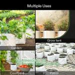 Nursery Growing Bags Large, 7.8x8.6 inches Biodegradable Fabric Seedling Grow