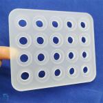 Professional Custom High Temperature Resistance Frosted Perforated Quartz Glass